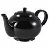 Click here for more details of the Genware Porcelain Black Teapot 45cl/ 15.75oz