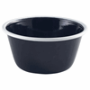 Click here for more details of the Enamel Deep Pie Dish Black with White Rim 12cm