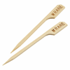 Bamboo Steak Markers 9cm/3.5" Medium Rare (100pcs)