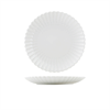 Incise Porcelain Scalloped Coupe Plate 26cm