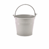 Click here for more details of the GenWare Galvanised Steel White Hammered Serving Bucket 10cm
