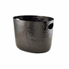 GenWare Black Aluminium Hammered Wine Bucket 30.5cm