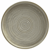 Terra Porcelain Matt Grey Low Presentation Plate 25cm