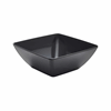 Black Melamine Curved Square Bowl 26.2cm