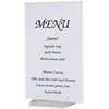 Click here for more details of the Acrylic Menu / Card Holder Tent Shape