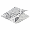 Greaseproof Paper Bags White Newspaper Print 17.5 x 17.5cm