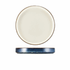 Terra Porcelain Aqua Blue Two Tone Presentation Plate 21cm