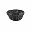 Black Round Polywicker Basket 21Dia x 8cm