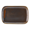 Terra Porcelain Rustic Copper Rectangular Plate 34.5 x 23.5cm