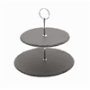 Click here for more details of the Genware Slate 2-Tier Cake Stand 20/25cm
