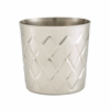 Diamond Pattern Stainless Steel Serving Cup 8.5 x 8.5cm