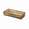 Genware Dark Rustic Wooden Crate 25 x 12 x 5cm