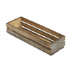 Genware Dark Rustic Wooden Crate 34 x 12 x 7cm