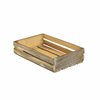 Genware Dark Rustic Wooden Crate 35 x 23 x 8cm