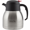 Milk Inscribed St/St Vacuum Push Button Jug