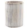 GenWare White Wash Acacia Wood Cutlery Cylinder