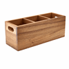Click here for more details of the GenWare Acacia Wood 3 Compartment Cutlery Box